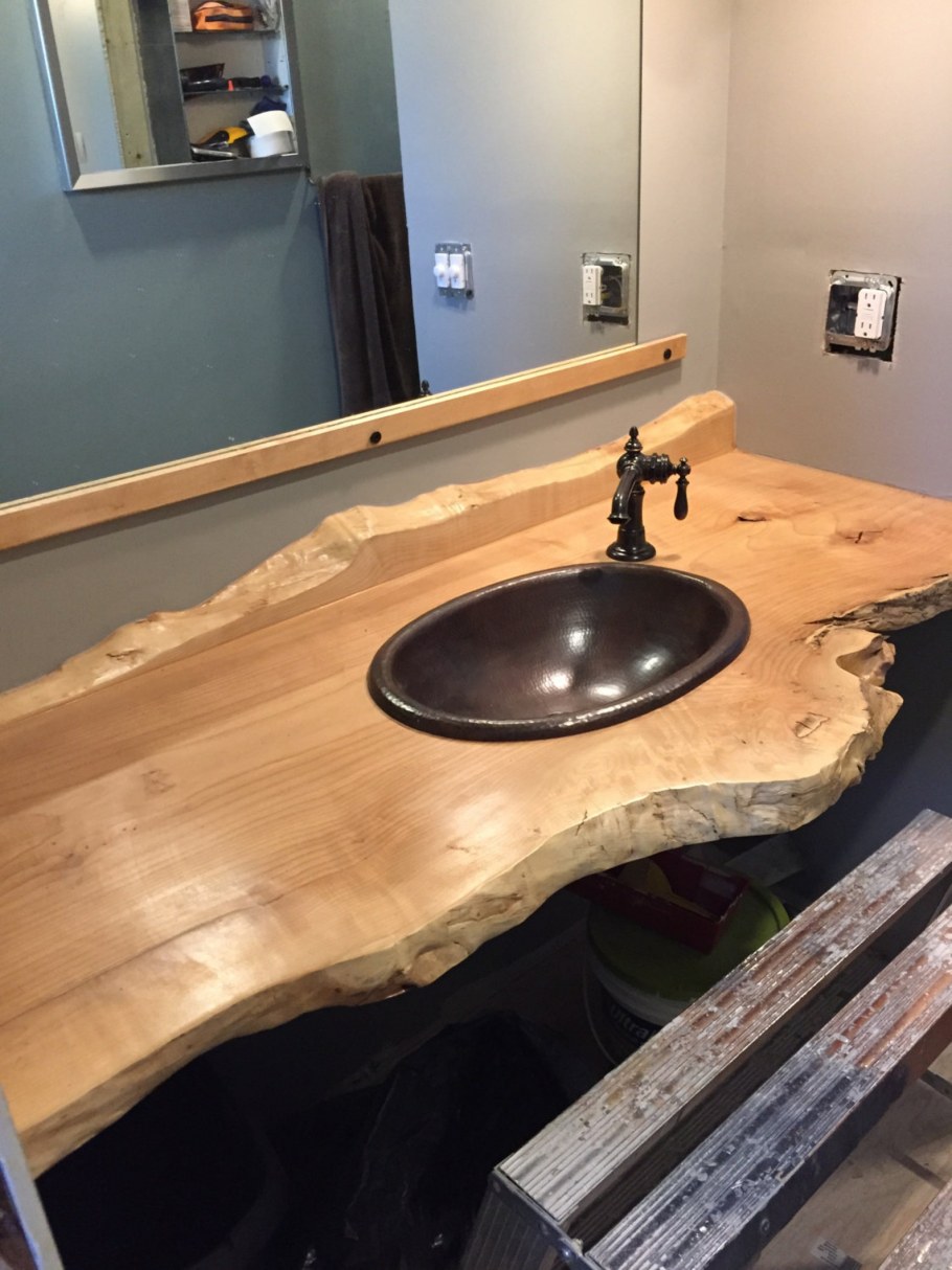 Столешница из слэба в ванную