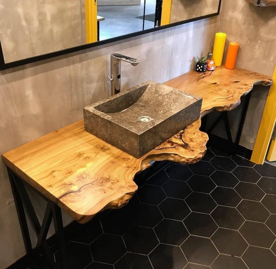 Столешница слэб раковина лофт