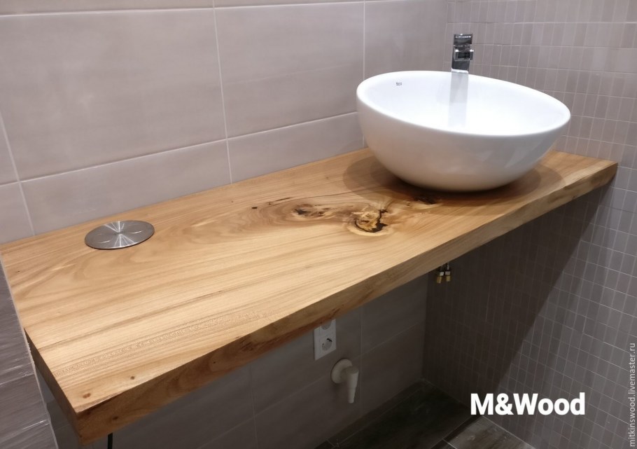 Раковина из термодревесины
