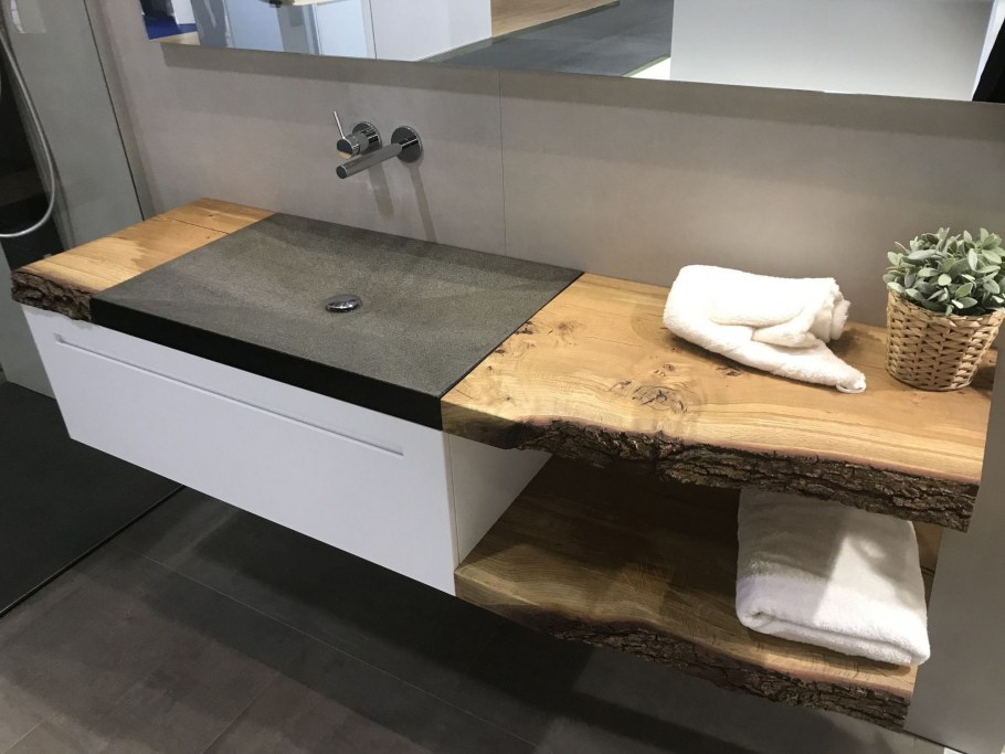 Полка из слэба лофт