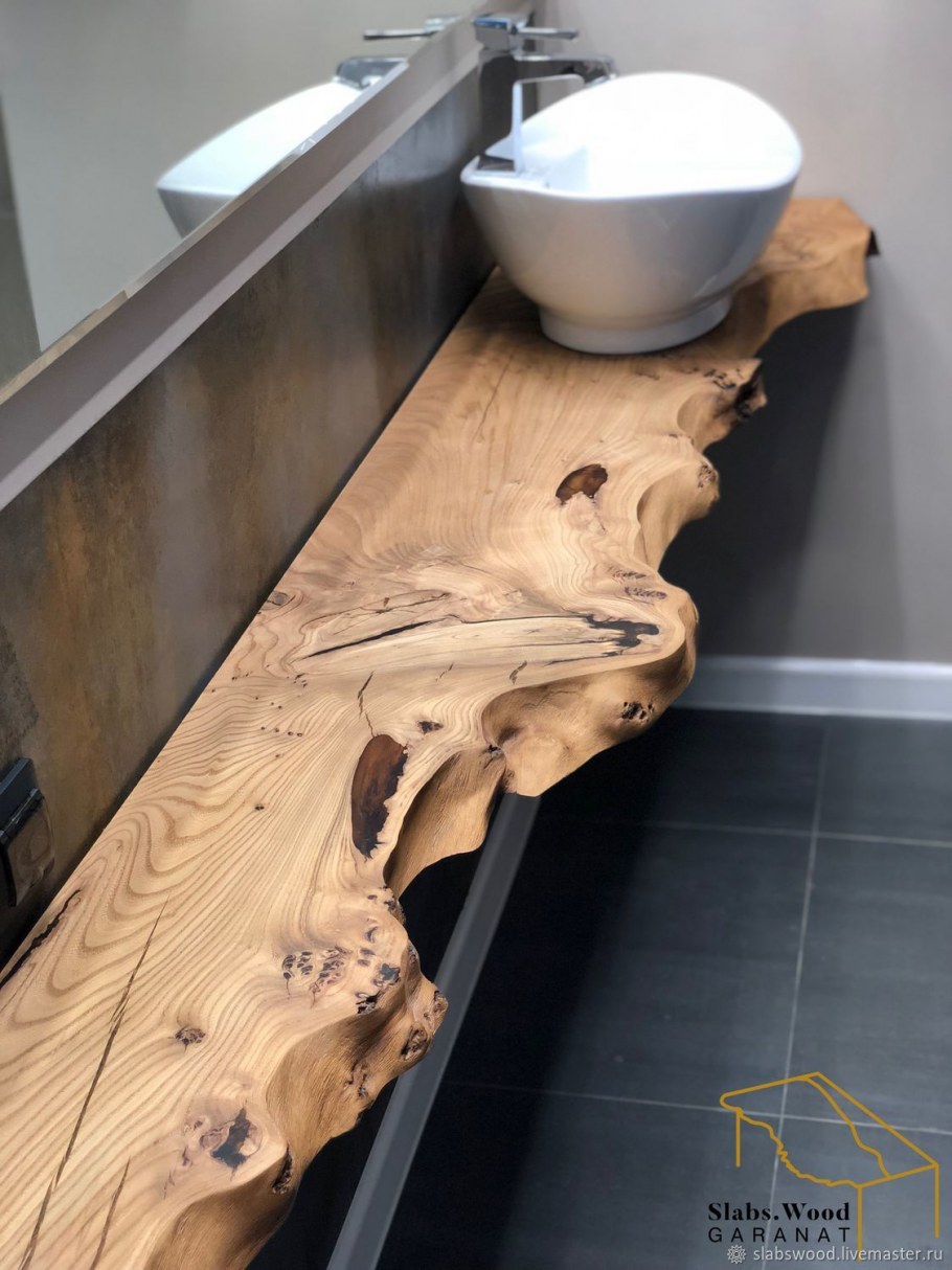Столешница слэб в ванной