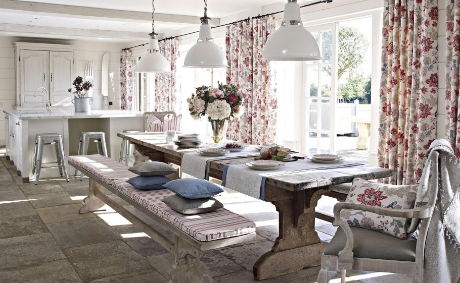 Текстиль в деревенском стиле