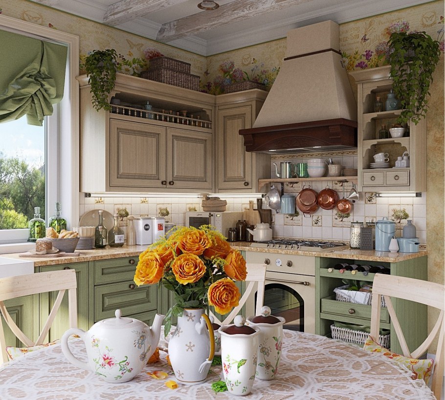 Шторы задергушки в стиле Прованс