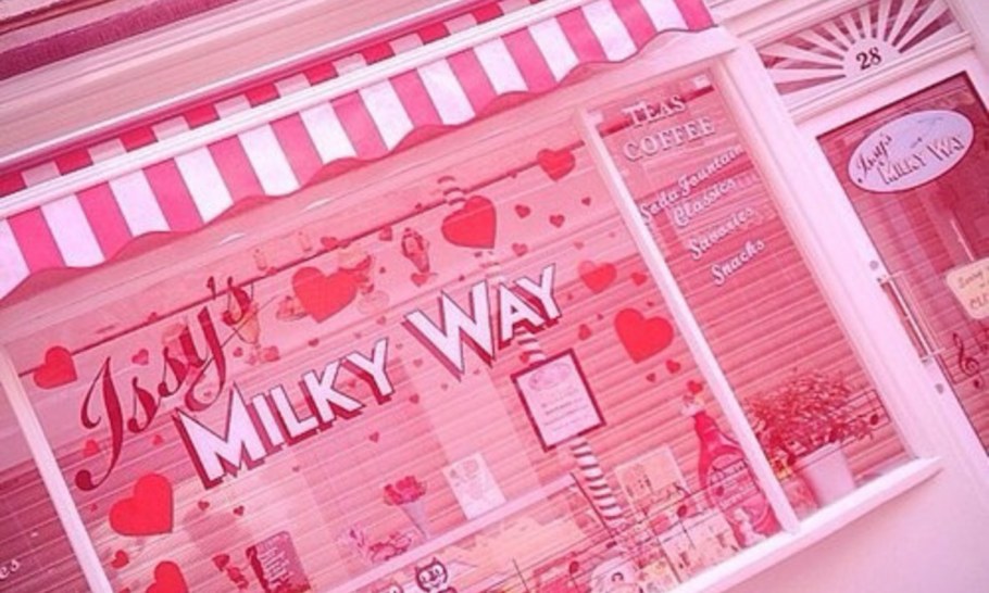 Розовый коллаж