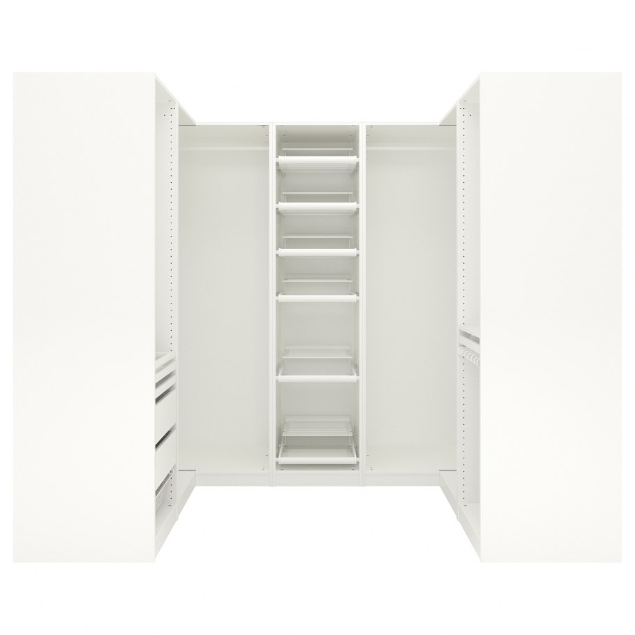 Pax ПАКС гардероб угловой, белый