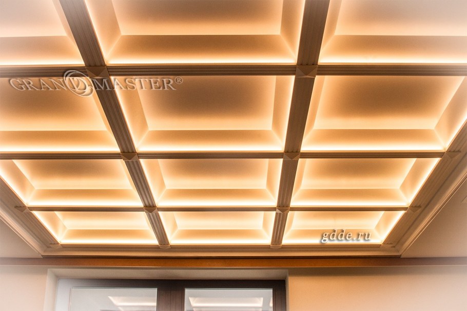 Кессонные потолки из МДФ