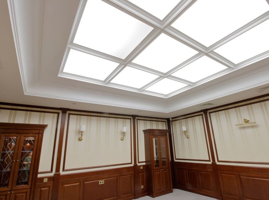 Кессоновые потолки классика