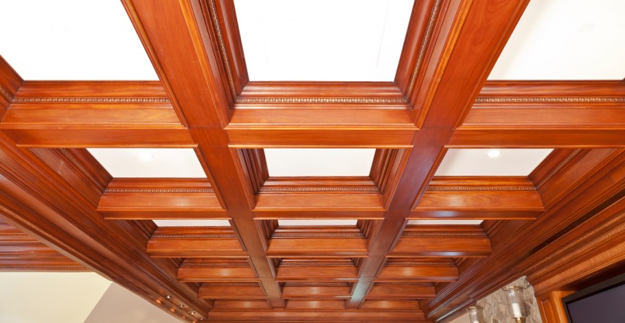 Кессонный потолок сечение