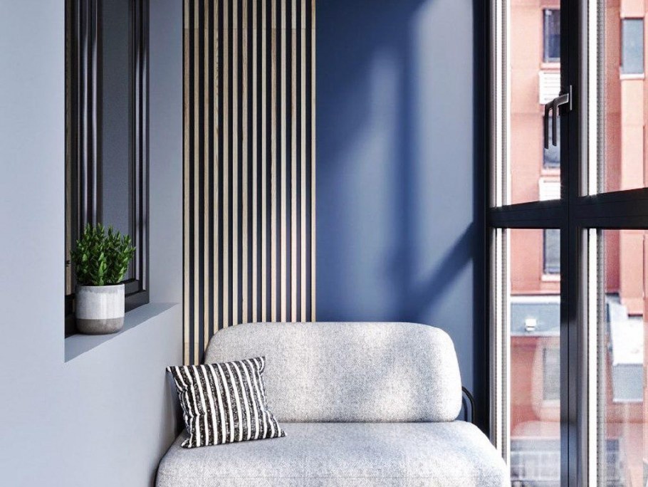 Стены на балконе