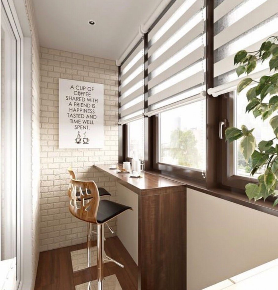 Балкон в стиле лофт п 44т