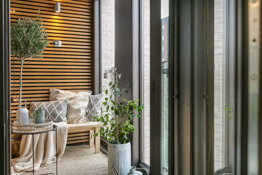 Балкон из реек