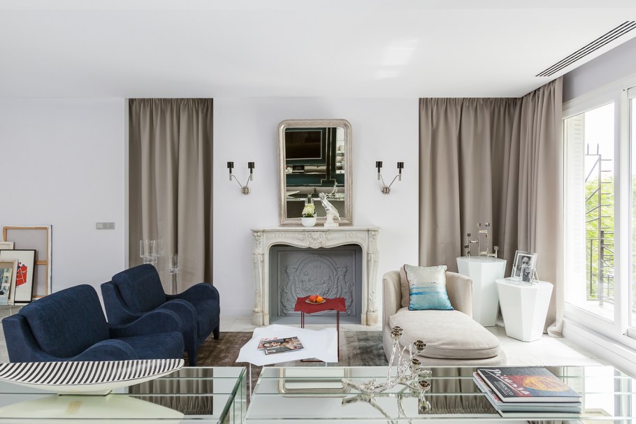 Интерьер парижских квартир в центре