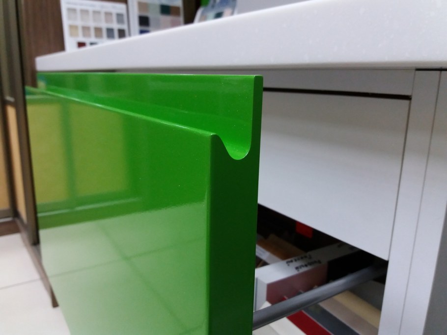 Толщина фасада для интегрированной ручки