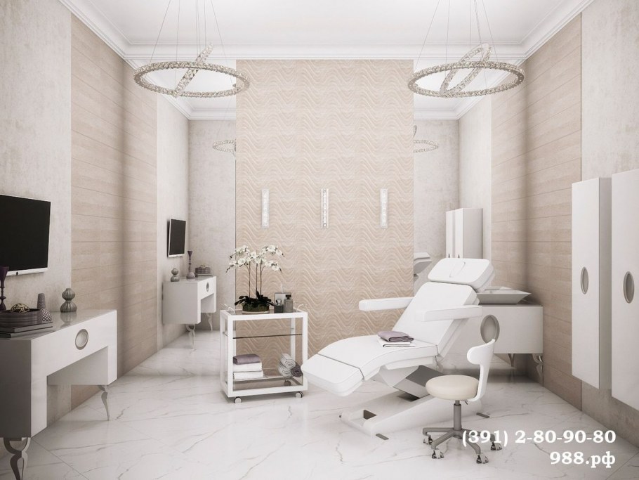 Интерьер клиники косметологии