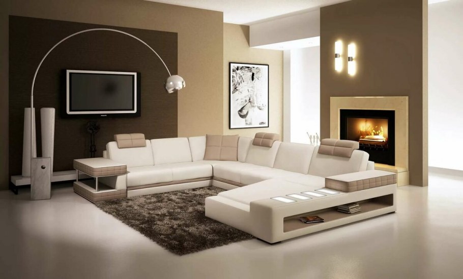 Гостиная мягкая мебель в современном стиле