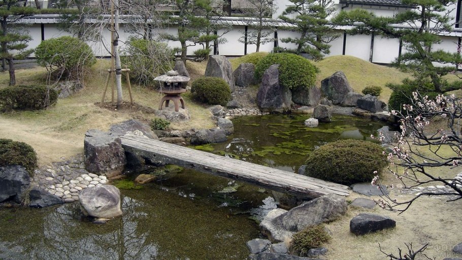 Дзен песок Япония сад