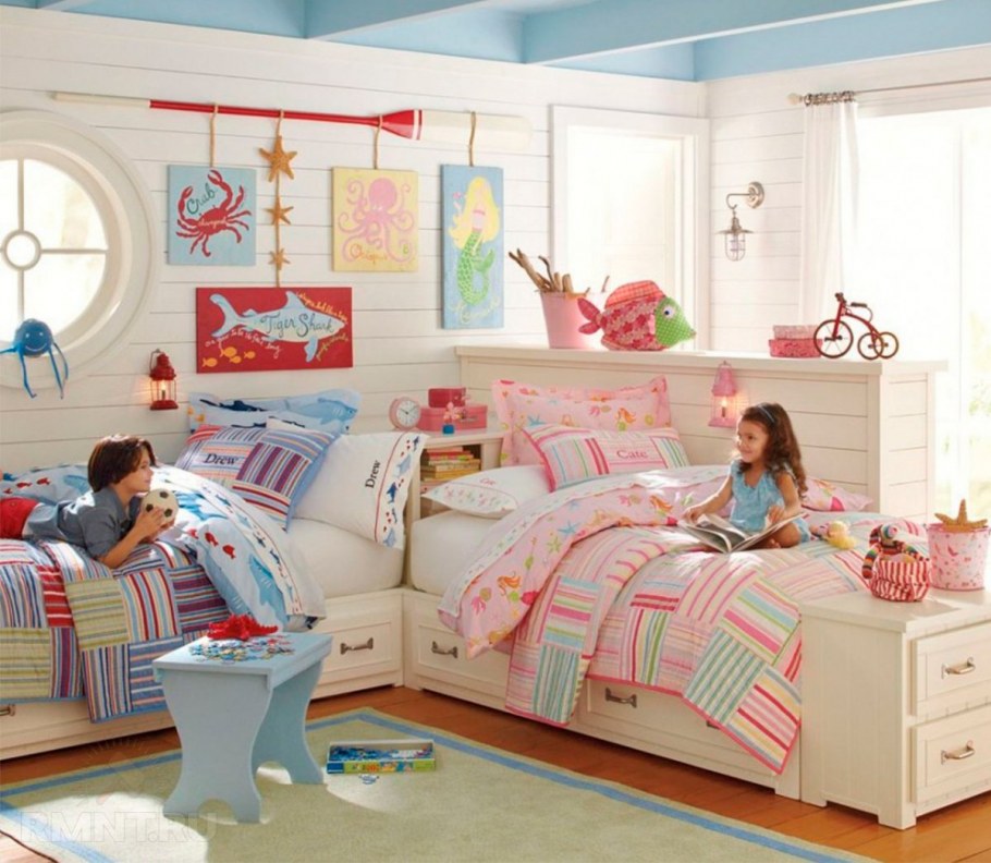 Зонирование детской комнаты