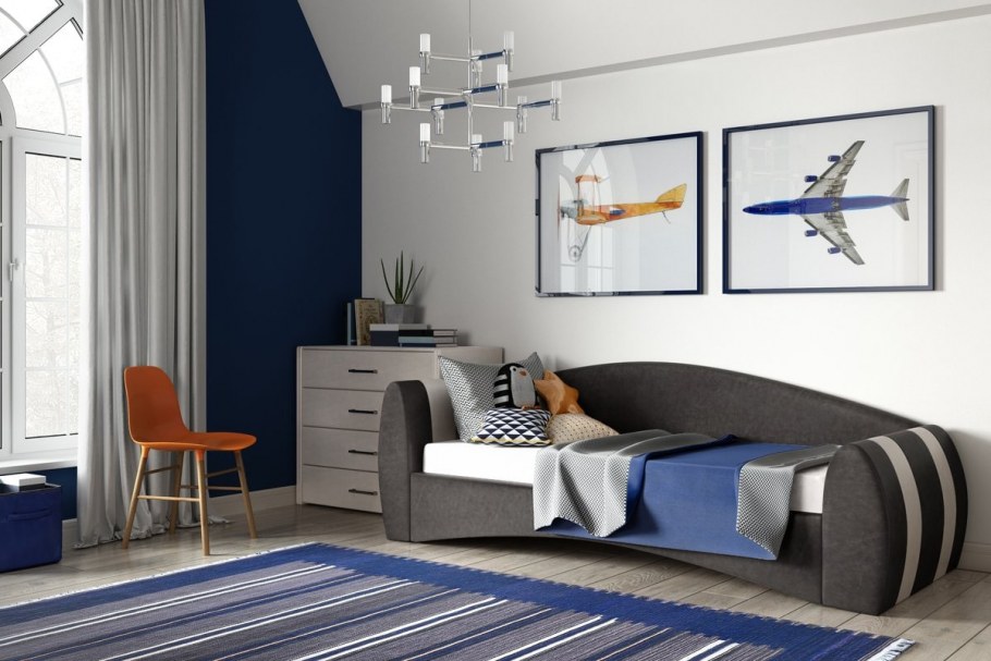 Спальня с раздельными кроватями