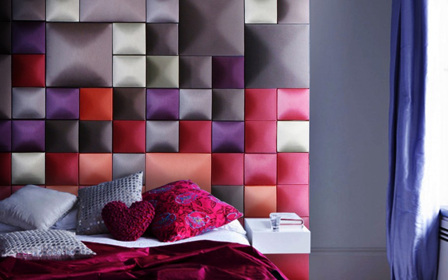 Мягкие стеновые панели мозаика