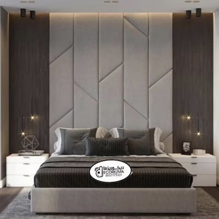 Мягкая стеновая панель для спальни