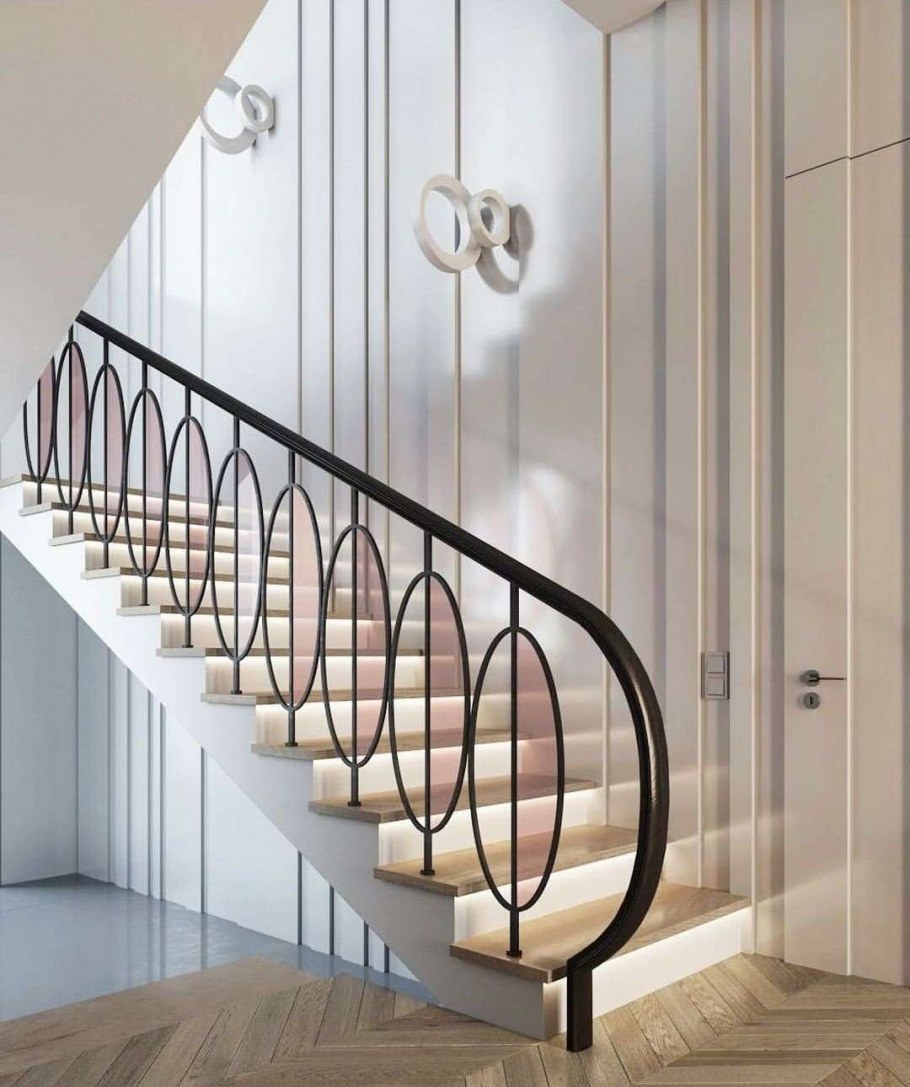 Современные ограждения для лестниц