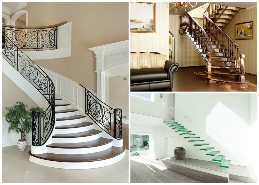 Белая металлическая лестница