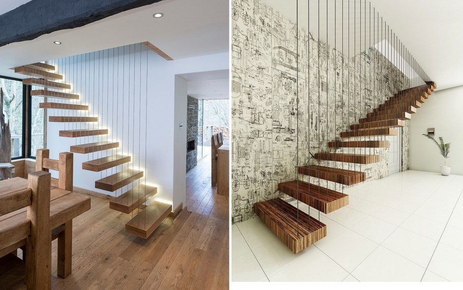 Красивые лестницы в доме