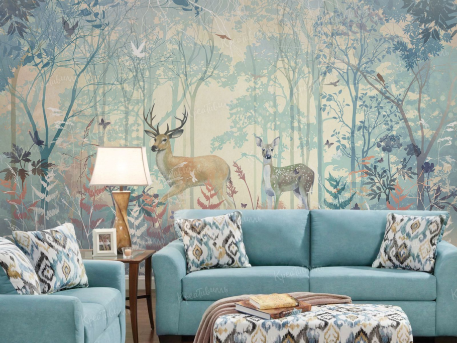 Объемное дерево в интерьере