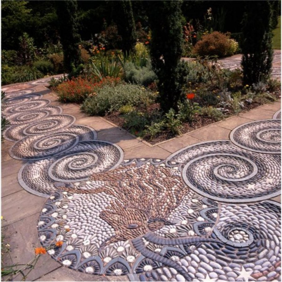 Трафарет камня для дорожек