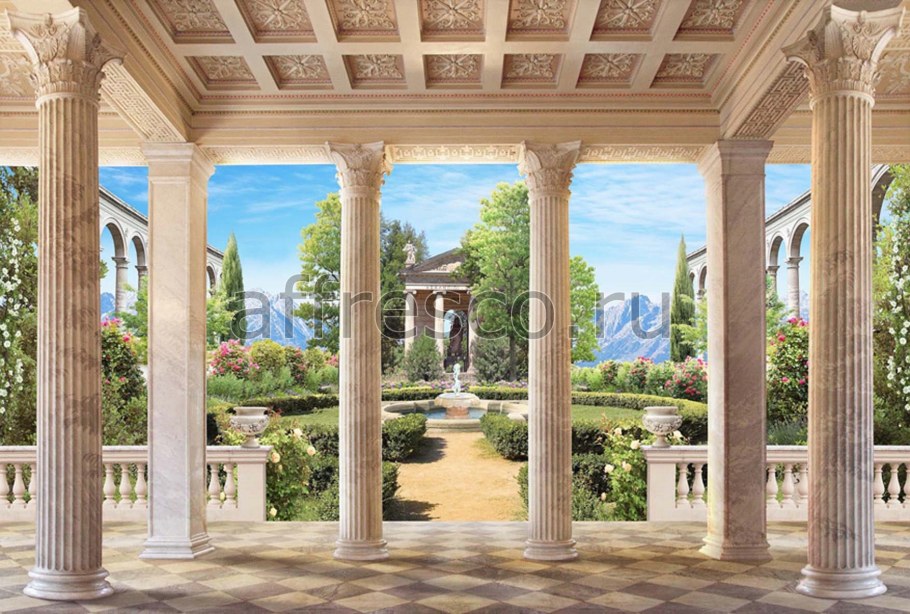 Колонны в саду