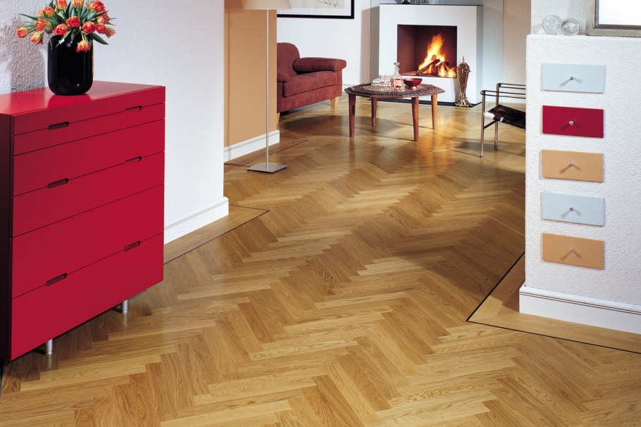 Линолеум Juteks паркет елочкой