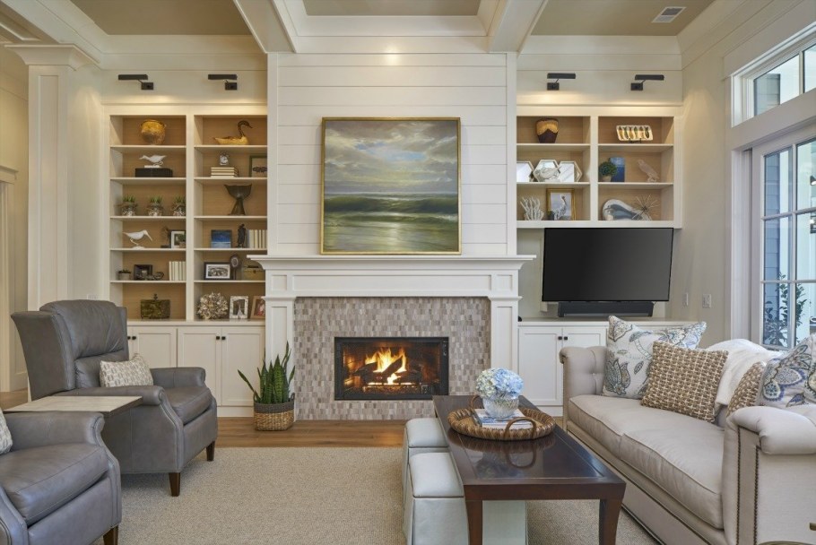 Белый камин Неоклассика Неоклассика