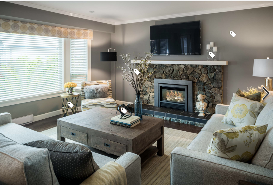 Классическая гостиная с камином