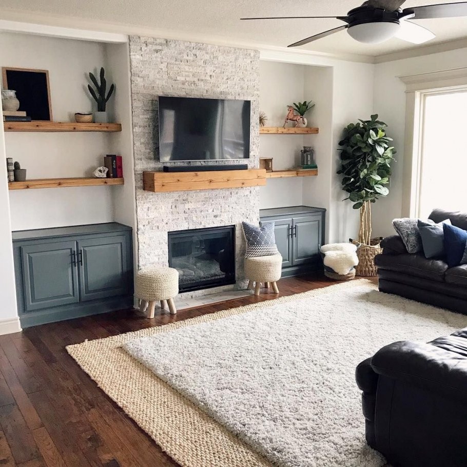 Dizayn Kamina в гостиной