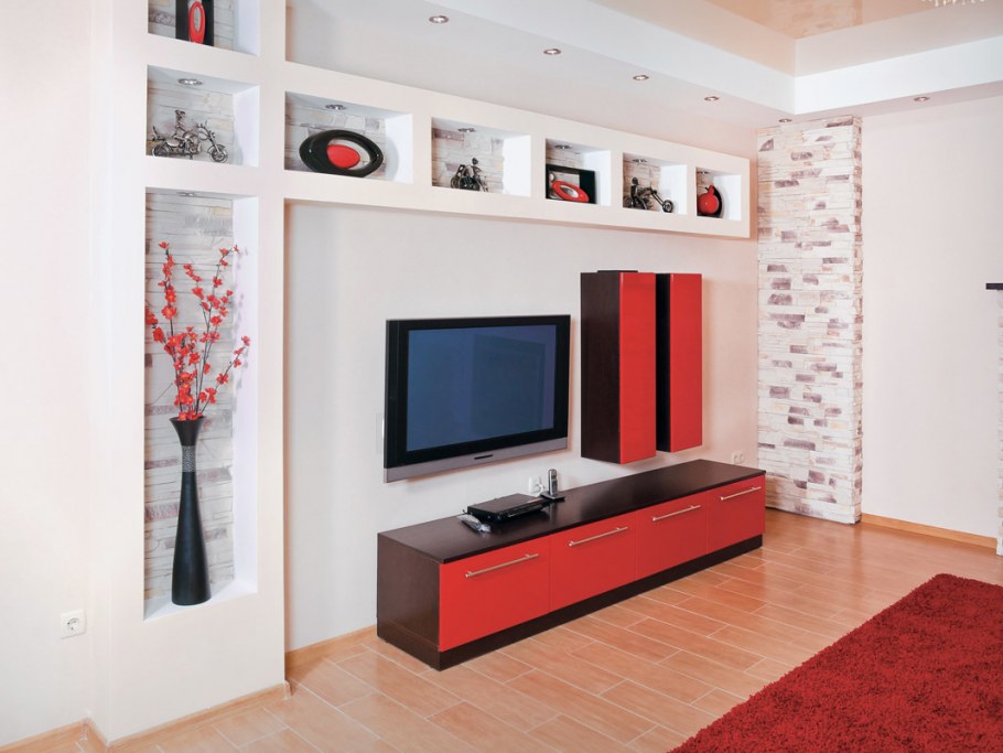 Короб под ТВ из гипсокартона