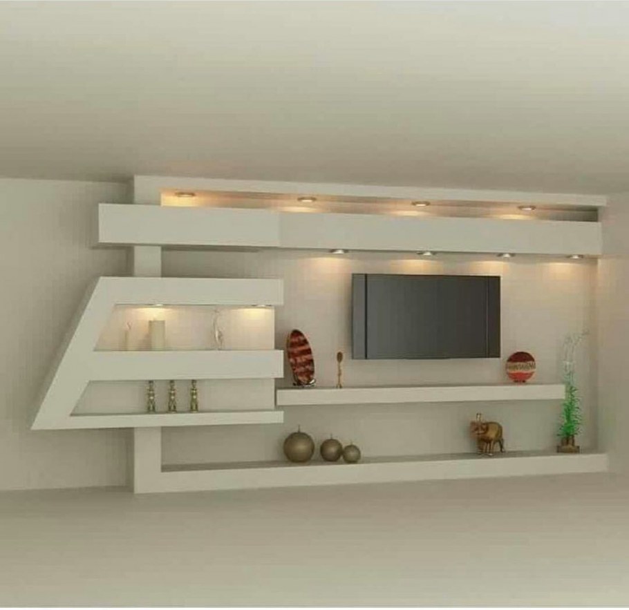Полки с нишей для телевизора