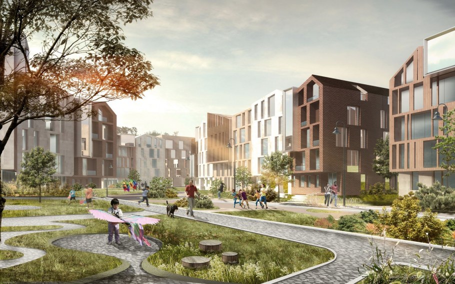 Малоэтажная застройка зеленый город ГИНЗБУРГА