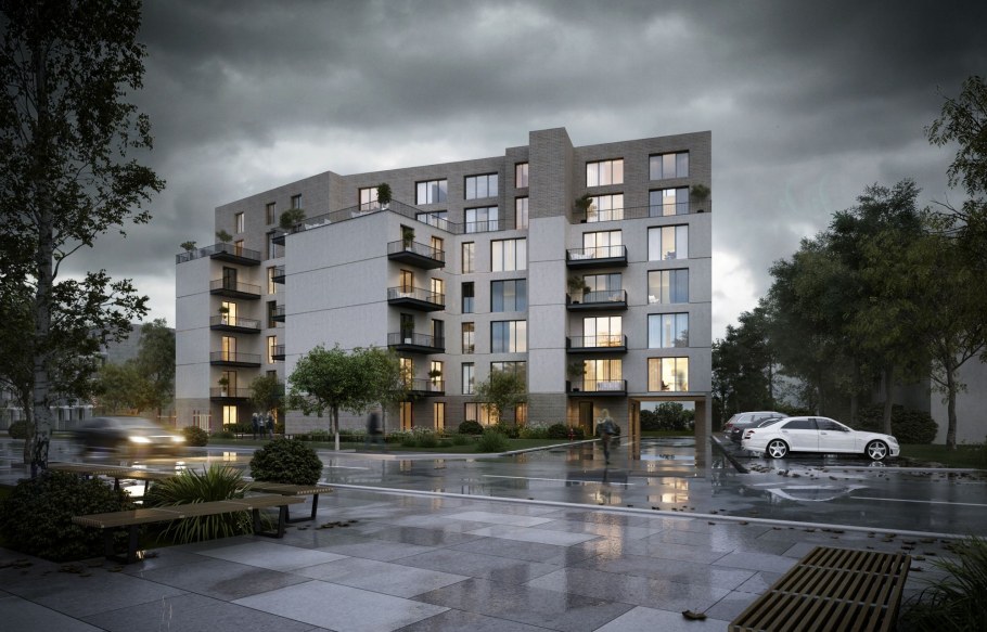 Рендер фасада 3d Max