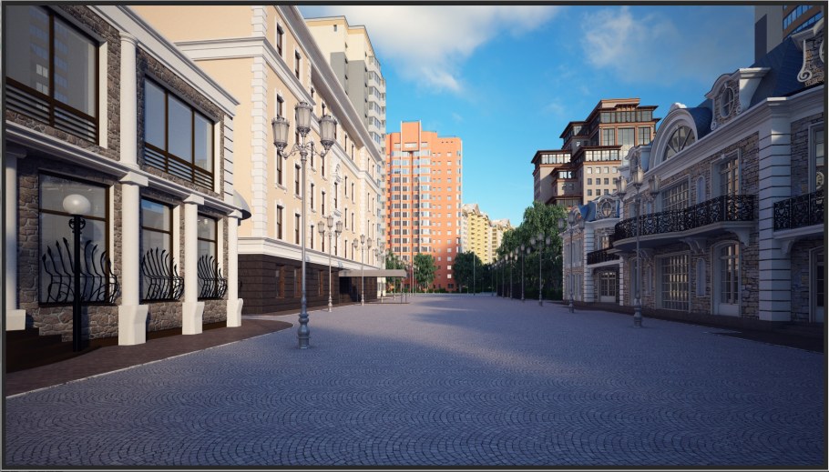 Улица 3ds Max