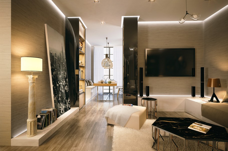 Светодиодное освещение гостиной