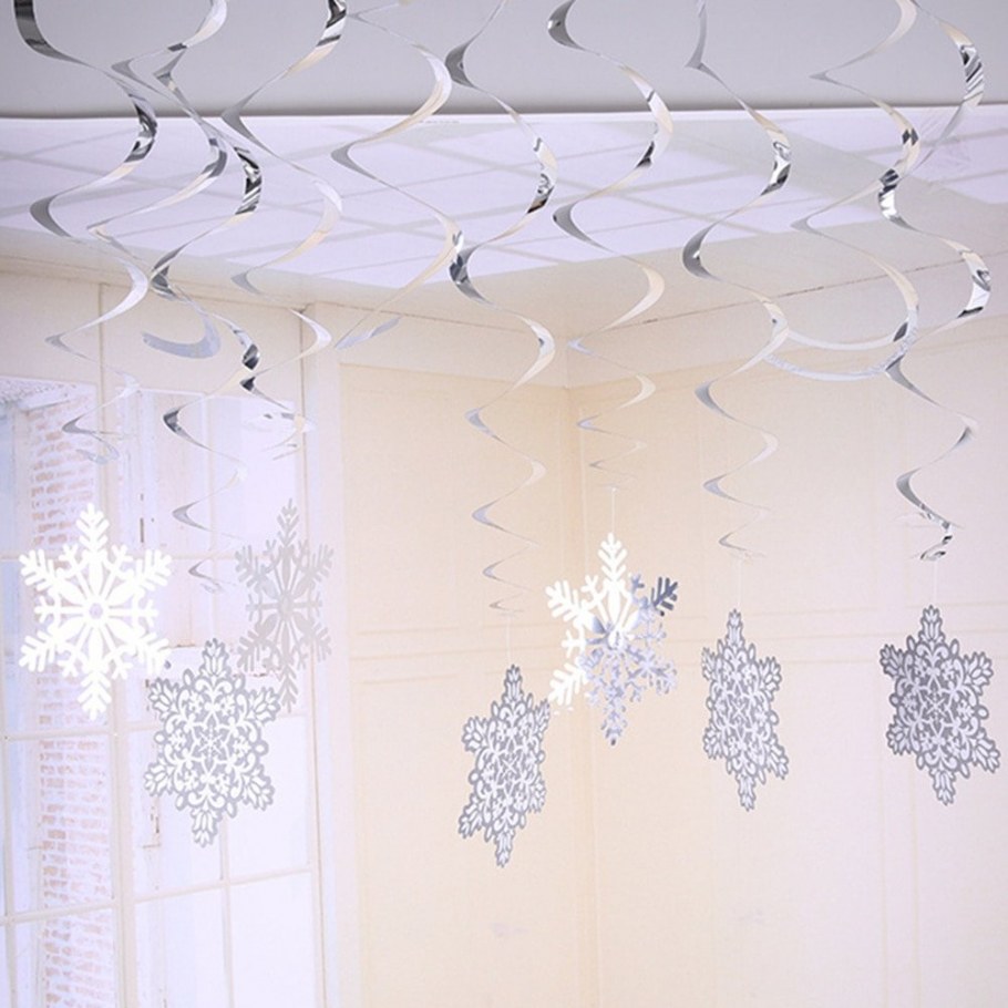 Украсить потолок на новый год