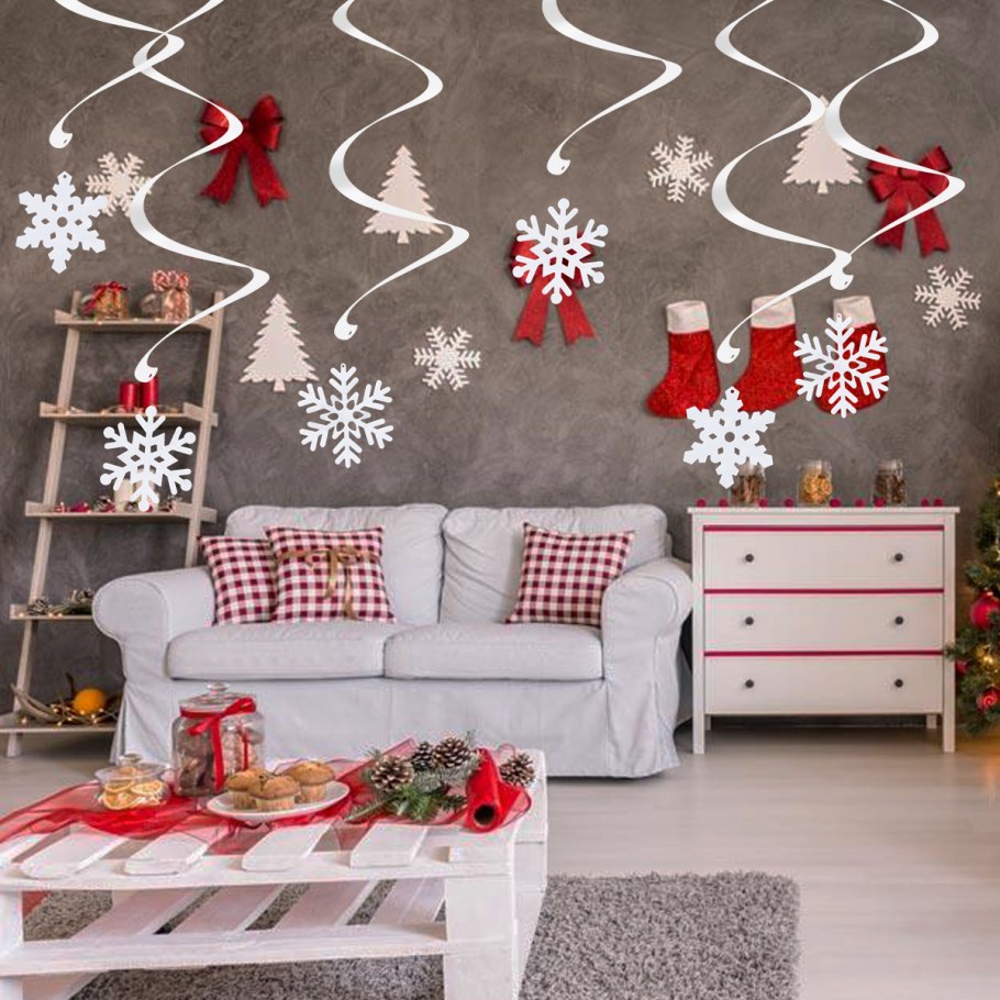 Украшения на новый год спиральки