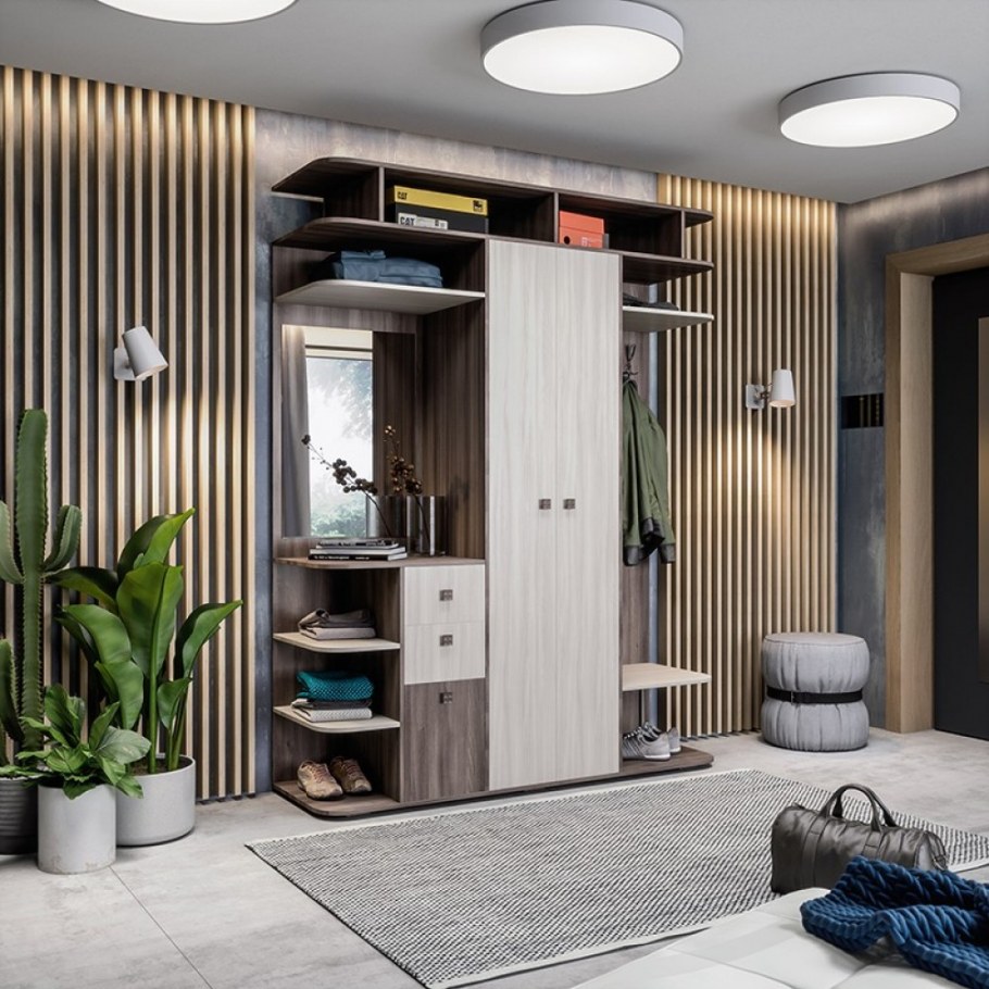 ЛАЙФМЕБЕЛЬ прихожая белая фортуна1700