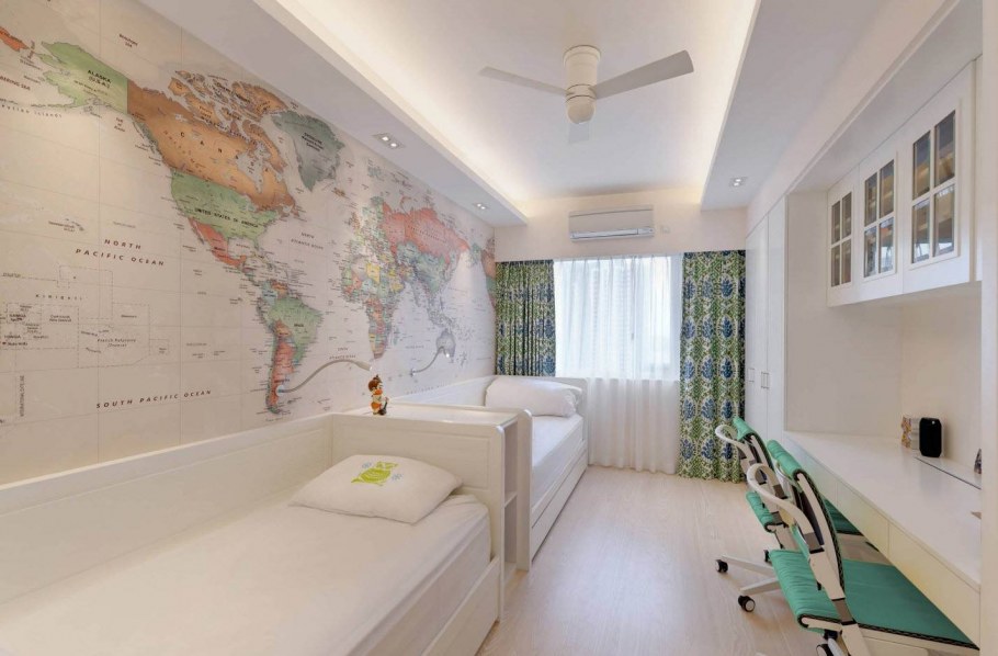 Узкие детские комнаты