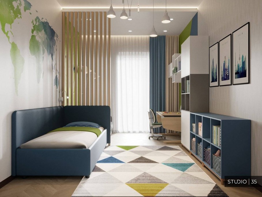 Планировка детской комнаты для мальчика