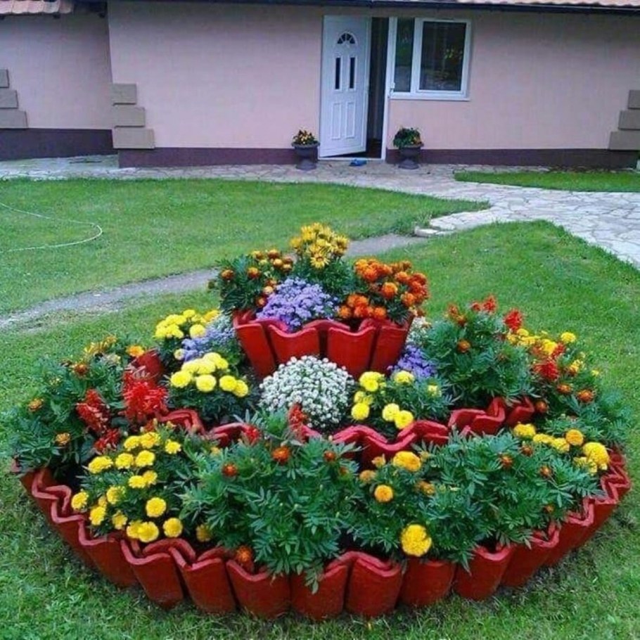 Клумбы из дерева