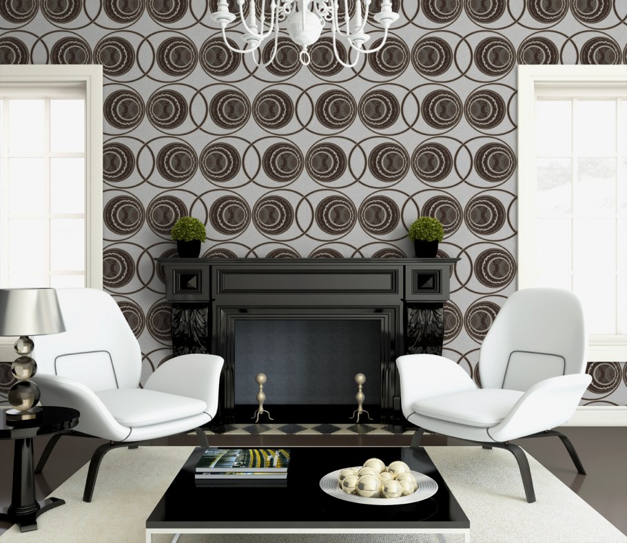 Корейские обои для гостиной