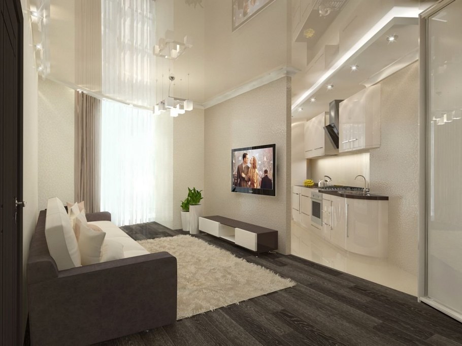 Кухня-гостиная 18 кв.м пик