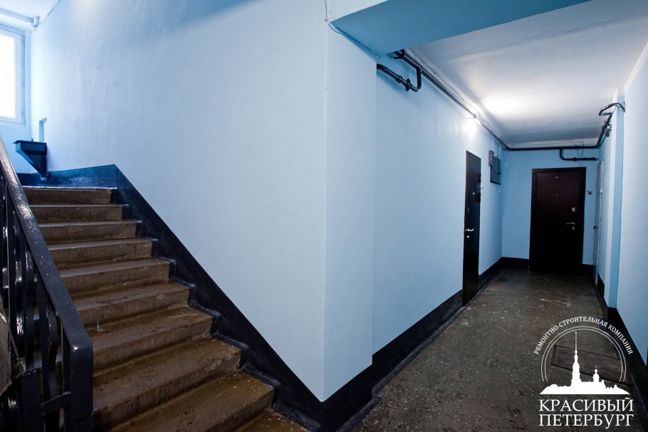 Отделка стен в подъезде