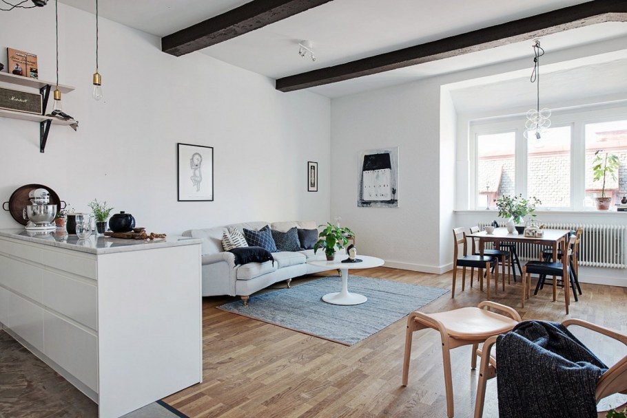 Кабинет в стиле Сканди лофт